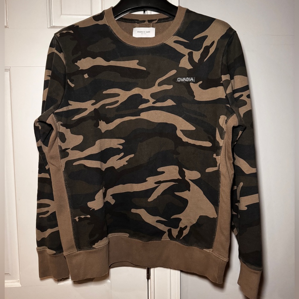 Ovadia & Sons Camouflage Crewneck Sweater